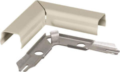 Hubbell Wiring Device-Kellems - 2.68 Inch Long x 0.61 Inch Wide x 2.68 Inch High, Raceway Elbow End - 90°, Ivory, For Use with HBL500 Series Raceways and HBL750 Series Raceways - All Tool & Supply