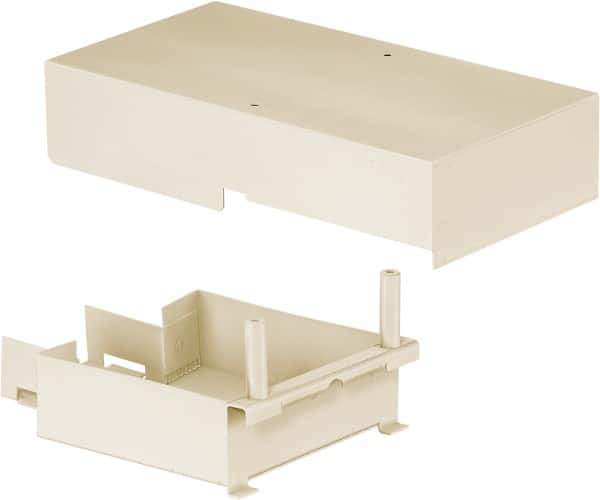 Hubbell Wiring Device-Kellems - 11.31 Inch Long x 4.88 Inch Wide x 3.14 Inch High, Rectangular Raceway Connector Coupling - Ivory, For Use with HBL4750 Series Raceways - All Tool & Supply