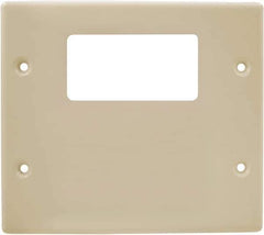 Hubbell Wiring Device-Kellems - 5.43 Inch Long x 4-3/4 Inch High, Rectangular Raceway Plate - Ivory, For Use with HBL4700 Series Raceways and HBL4750 Series Metal Raceways - All Tool & Supply