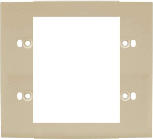 Hubbell Wiring Device-Kellems - 5.12 Inch Long x 4-3/4 Inch High, Rectangular Raceway Plate - Ivory, For Use with HBL4700 Series Raceways and HBL4750 Series Metal Raceways - All Tool & Supply