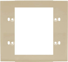 Hubbell Wiring Device-Kellems - 5.12 Inch Long x 4-3/4 Inch High, Rectangular Raceway Plate - Ivory, For Use with HBL4700 Series Raceways and HBL4750 Series Metal Raceways - All Tool & Supply