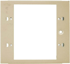 Hubbell Wiring Device-Kellems - 4.32 Inch Long x 4-3/4 Inch High, Rectangular Raceway Plate - Ivory, For Use with HBL4700 Series Raceways and HBL4750 Series Metal Raceways - All Tool & Supply