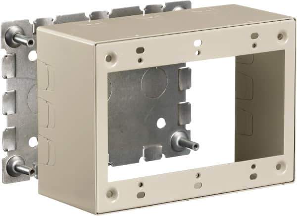 Hubbell Wiring Device-Kellems - 6.45 Inch Long x 2-3/4 Inch Wide x 4.54 Inch High, Rectangular Raceway Box - Ivory, For Use with HBL500 Series Raceways and HBL750 Series Raceways - All Tool & Supply