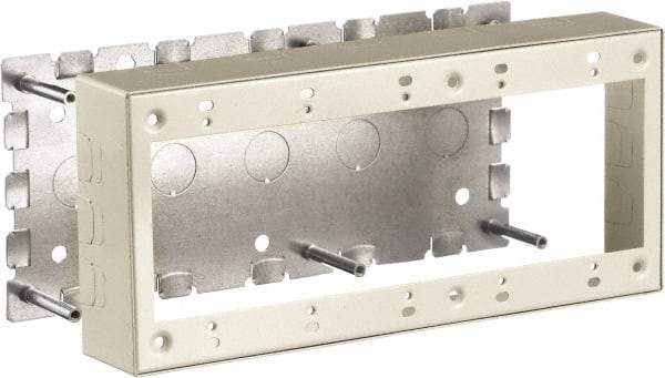 Hubbell Wiring Device-Kellems - 10.01 Inch Long x 1-3/4 Inch Wide x 4.54 Inch High, Rectangular Raceway Box - Ivory, For Use with HBL500 Series Raceways and HBL750 Series Raceways - All Tool & Supply