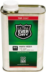 UltraTech - 1 Qt Metal Can Semi-Flat White Acrylic Coating - Approximately 250 Sq Ft/Gal Coverage, Direct to Metal - All Tool & Supply