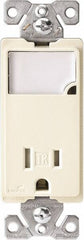 Cooper Wiring Devices - 2 Pole, 125 VAC, 15 Amp, 1 Outlet, Flush Mounted, Self Grounding, Tamper Resistant Combination Outlet with Night Light - 5-15R Configuration, Back Side Wiring, Thermoplastic Material, cULus Listed Standard - All Tool & Supply