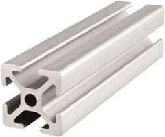 80/20 Inc. - 6 Meters Long x 25 mm Wide x 25 mm Deep, T-Slotted Aluminum Extrusion - Clear Anodized Finish - All Tool & Supply