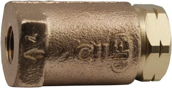 Conbraco - 1/4" Lead Free Bronze Check Valve - Inline, Female NPT, 400 WOG - All Tool & Supply