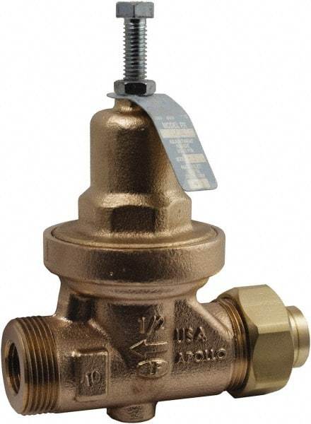 Conbraco - 250 Max psi Direct Pressure Reducing Valve - 3/4" Female NPT Connection, 5.88" High x 4.88" Wide, 25 to 75 psi Reduced Pressure Range - All Tool & Supply