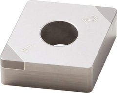 Seco - CNGA433 Grade CBN150 PCBN Turning Insert - Uncoated, 80° Diamond, 1/2" Inscr Circle, 3/16" Thick, 3/64" Corner Radius - All Tool & Supply