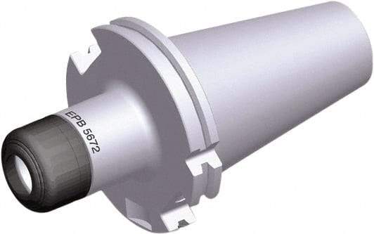 Seco - 2mm to 16mm Capacity, 2.755" Projection, DIN69871-40 Taper Shank, ER25 Collet Chuck - 5.449" OAL - Exact Industrial Supply