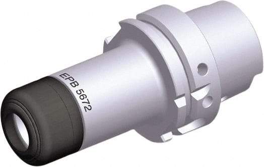 Seco - 2mm to 16mm Capacity, 6.299" Projection, HSK63A Hollow Taper, ER25 Collet Chuck - 7.559" OAL - Exact Industrial Supply