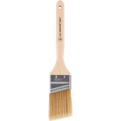 Wooster Brush - 2" Angled Synthetic Sash Brush - 2-11/16" Bristle Length, 7-7/8" Maple Fluted Handle - All Tool & Supply