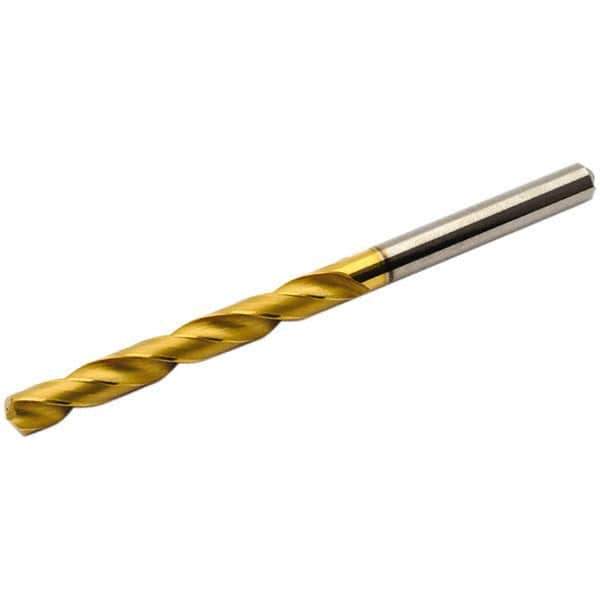 Seco - 0.2953" 140° Solid Carbide Jobber Drill - Multilayer TiAlN Finish, Right Hand Cut, Spiral Flute, Straight Shank, 3.583" OAL, Standard Point - All Tool & Supply