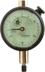 Mahr - 0.075" Range, 0-15-0 Dial Reading, 0.0005" Graduation Dial Drop Indicator - 1-3/4" Dial, 0.03" Range per Revolution, 0.0005" Accuracy, Revolution Counter - All Tool & Supply