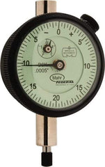 Mahr - 0.1" Range, 0-20-0 Dial Reading, 0.0005" Graduation Dial Drop Indicator - 1-3/4" Dial, 0.04" Range per Revolution, 0.0005" Accuracy, Revolution Counter - All Tool & Supply