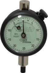 Mahr - 1/8" Range, 0-25-0 Dial Reading, 0.0005" Graduation Dial Drop Indicator - 1-3/4" Dial, 0.05" Range per Revolution, 0.0005" Accuracy, Revolution Counter - All Tool & Supply