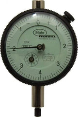 Mahr - 0.02" Range, 0-8 Dial Reading, 0.0001" Graduation Dial Drop Indicator - 2-1/4" Dial, 0.008" Range per Revolution, 0.0001" Accuracy, Revolution Counter - All Tool & Supply