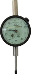 Mahr - 1" Range, 0-100 Dial Reading, 0.001" Graduation Dial Drop Indicator - 2-1/4" Dial, 0.1" Range per Revolution, 0.001" Accuracy, Revolution Counter - All Tool & Supply