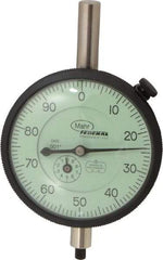 Mahr - 1" Range, 0-100 Dial Reading, 0.001" Graduation Dial Drop Indicator - 2-3/4" Dial, 0.1" Range per Revolution, 0.001" Accuracy, Revolution Counter - All Tool & Supply