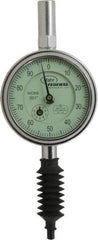 Mahr - 1" Range, 0-100 Dial Reading, 0.001" Graduation Dial Drop Indicator - 2-1/4" Dial, 0.1" Range per Revolution, 0.001" Accuracy, Revolution Counter - All Tool & Supply