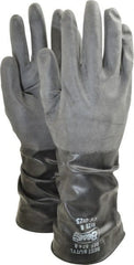 SHOWA - Size M (8), 14" Long, 14 mil, Unsupported, Butyl Chemical Resistant Gloves - All Tool & Supply