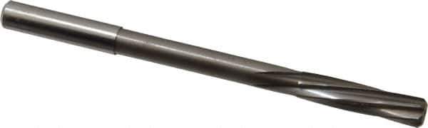 Magafor - 7.94mm Solid Carbide 6 Flute Chucking Reamer - Spiral Flute, 0.315" Straight Shank, 1-19/64" Flute Length, 4-5/8" OAL - All Tool & Supply