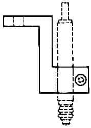 Mahr - Remote Data Collection L Bracket - 52.32mm Overall Length, For Use with Cartridge Type Gage Head - All Tool & Supply