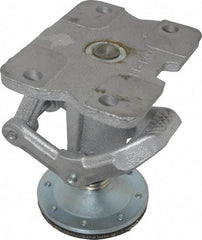 Albion - 7-1/4" Mounting Height, Position Floor Lock for 5 & 6" Diam Caster Wheels - 6-1/4" Retracted Clearance, 4-1/2" x 6" Top Plate Size, 2-7/16" x 4-15/16" Bolt Hole Spacing - All Tool & Supply