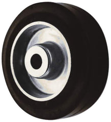 Albion - 6 Inch Diameter x 2-1/2 Inch Wide, Rubber Caster Wheel - 550 Lb. Capacity, 2-15/16 Inch Hub Length, 1/2 Inch Axle Diameter, Sealed Roller Bearing - All Tool & Supply