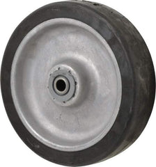 Albion - 8 Inch Diameter x 2 Inch Wide, Rubber Caster Wheel - 600 Lb. Capacity, 2-3/8 Inch Hub Length, 1/2 Inch Axle Diameter, Sealed Roller Bearing - All Tool & Supply