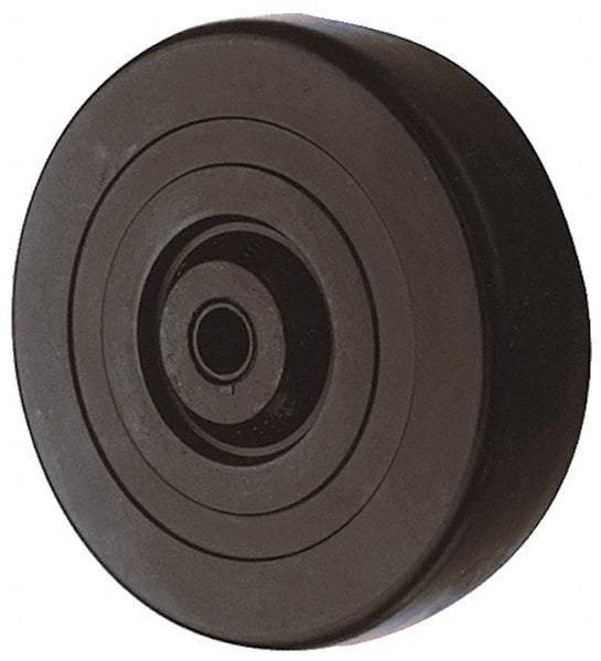 Albion - 3 Inch Diameter x 1-1/4 Inch Wide, Hard Rubber Caster Wheel - 210 Lb. Capacity, 1-19/32 Inch Hub Length, 5/16 Inch Axle Diameter, Self-Lube Bearing - All Tool & Supply