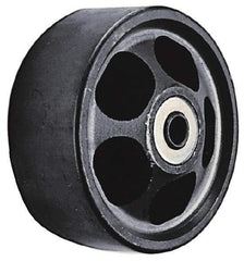 Albion - 6 Inch Diameter x 2 Inch Wide, Semi-Steel Caster Wheel - 1,650 Lb. Capacity, 2-3/8 Inch Hub Length, 1/2 Inch Axle Diameter, Roller Bearing - All Tool & Supply