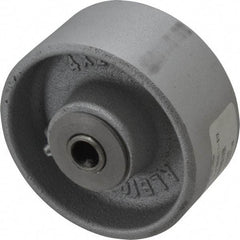 Albion - 4 Inch Diameter x 2 Inch Wide, Semi-Steel Caster Wheel - 900 Lb. Capacity, 2-3/8 Inch Hub Length, 1/2 Inch Axle Diameter, Roller Bearing - All Tool & Supply