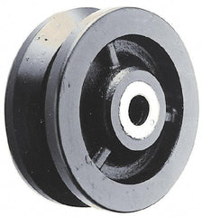 Albion - 4 Inch Diameter x 1-1/2 Inch Wide, Cast Iron Caster Wheel - 1,000 Lb. Capacity, 2 Inch Hub Length, 1/2 Inch Axle Diameter, Roller Bearing - All Tool & Supply