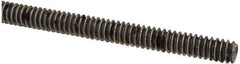 Value Collection - #10-24 UNC (Coarse), 6' Long, Low Carbon Steel Threaded Rod - Oil Finish Finish, Right Hand Thread - All Tool & Supply