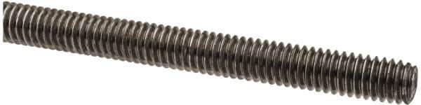 Made in USA - 5/16-18 UNC (Coarse), 6' Long, Low Carbon Steel Threaded Rod - Oil Finish Finish, Right Hand Thread - All Tool & Supply