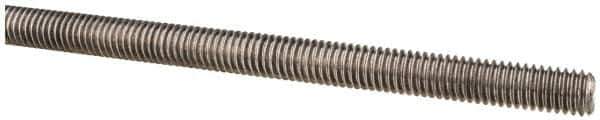 Made in USA - 3/8-16 UNC (Coarse), 6' Long, Low Carbon Steel Threaded Rod - Oil Finish Finish, Right Hand Thread - All Tool & Supply