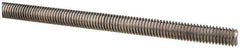 Made in USA - 3/8-16 UNC (Coarse), 6' Long, Low Carbon Steel Threaded Rod - Oil Finish Finish, Right Hand Thread - All Tool & Supply