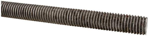 Made in USA - 5/8-11 UNC (Coarse), 6' Long, Low Carbon Steel Threaded Rod - Oil Finish Finish, Right Hand Thread - All Tool & Supply