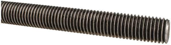 Made in USA - 3/4-10 UNC (Coarse), 6' Long, Low Carbon Steel Threaded Rod - Oil Finish Finish, Right Hand Thread - All Tool & Supply