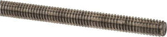 Made in USA - 5/8-11 UNC (Coarse), 6' Long, Low Carbon Steel Threaded Rod - Zinc-Plated Finish, Right Hand Thread - All Tool & Supply