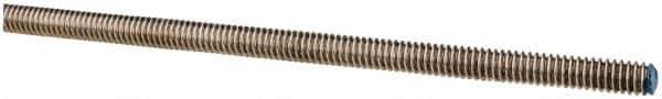 Made in USA - 1/4-20 UNC (Coarse), 6' Long, Stainless Steel Threaded Rod - Right Hand Thread - All Tool & Supply