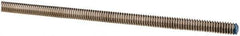 Made in USA - 1/4-20 UNC (Coarse), 6' Long, Stainless Steel Threaded Rod - Right Hand Thread - All Tool & Supply