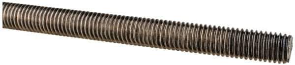 Made in USA - 1/2-13 UNC (Coarse), 6' Long, Stainless Steel Threaded Rod - Right Hand Thread - All Tool & Supply