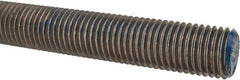 Made in USA - 1-8 UNC (Coarse), 6' Long, Stainless Steel Threaded Rod - Right Hand Thread - All Tool & Supply