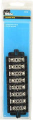 Ideal - 8 Poles, 600 Volt, 60 Amp, -40 to 266°F, Polyester Thermoplastic, Polyester Thermoplastic Multipole Terminal Block - Nickle Plated Brass, 22 to 6 AWG Compatibility, 1-1/4 Inch High - All Tool & Supply