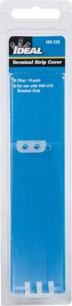 Ideal - 0.7mm High x 7.9" Long, Terminal Block End Cover - Use with 89-300 Terminal Strip Series - All Tool & Supply