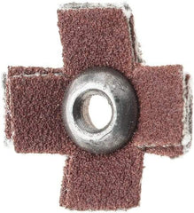 Made in USA - 1/2" Diam 180 Grit Coated Sanding Star - Very Fine Grade, Eyelet - All Tool & Supply