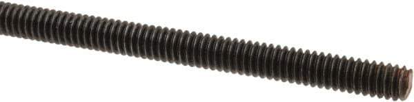 Value Collection - 1/4-20 UNC (Coarse), 6' Long, Alloy Steel Threaded Rod - Right Hand Thread - All Tool & Supply